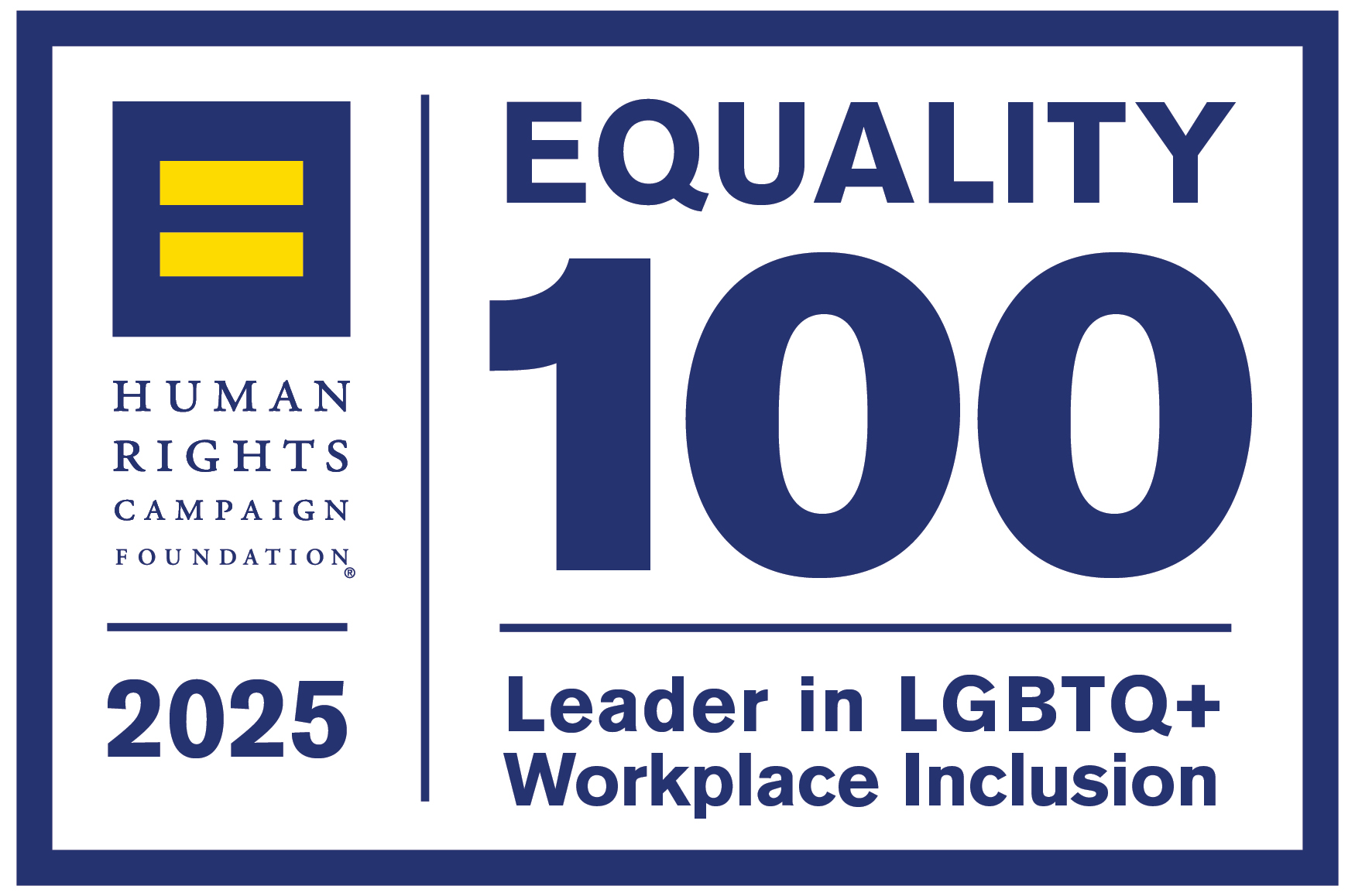 Human Rights Campaign equality 100 award
