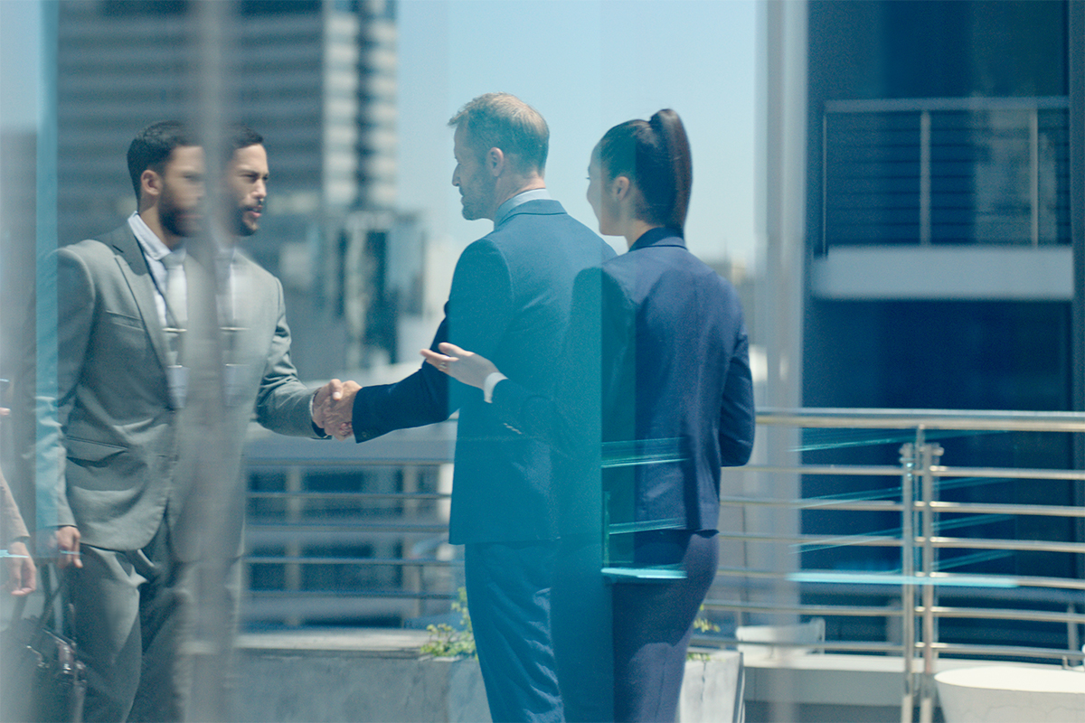 Business deal handshake