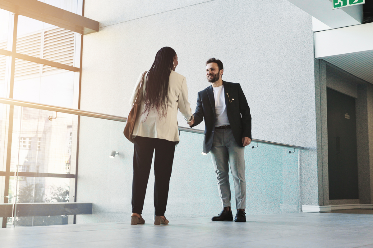 people shaking hands