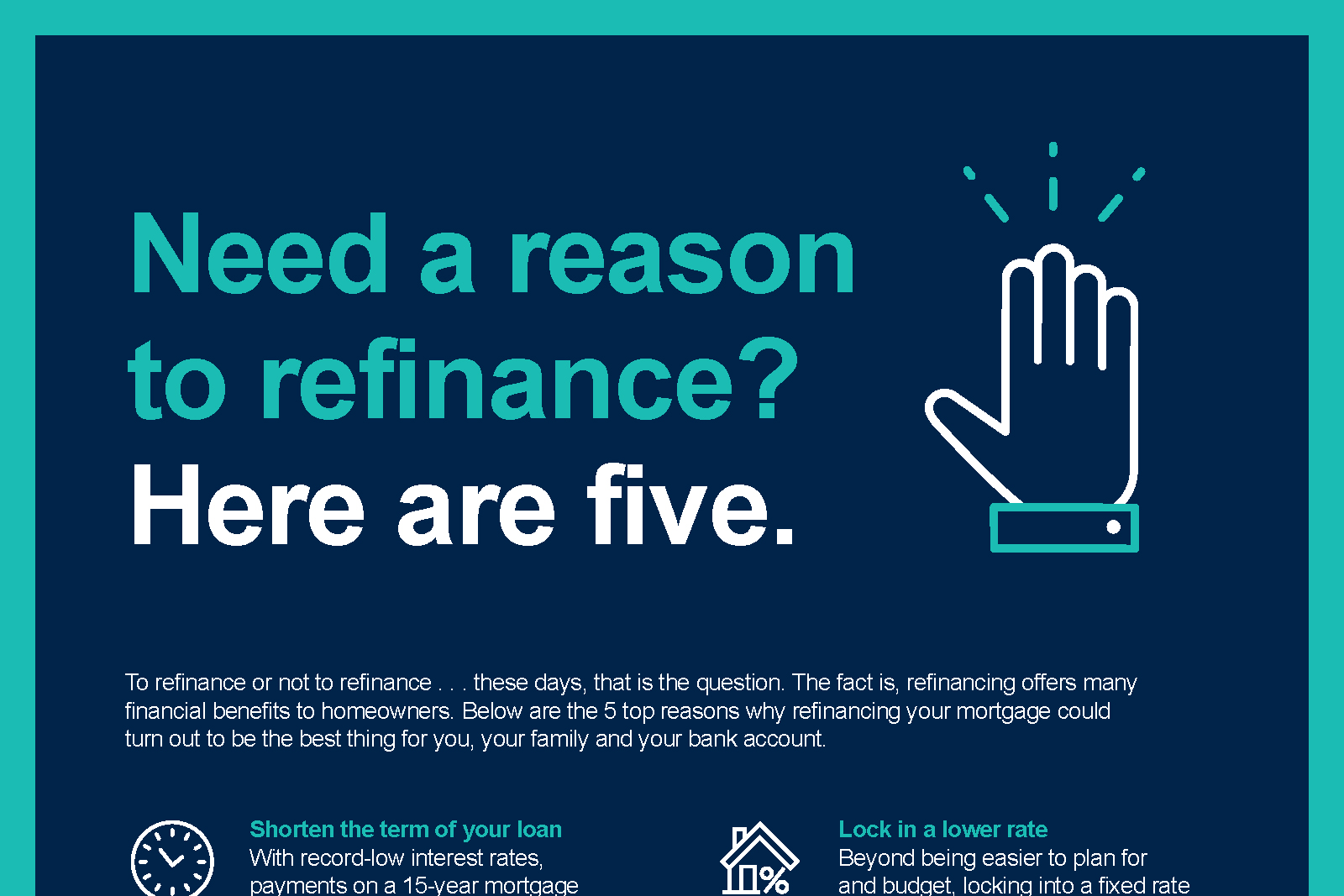 Benefits of refinancing
