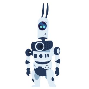 Cartoon robot named Fred