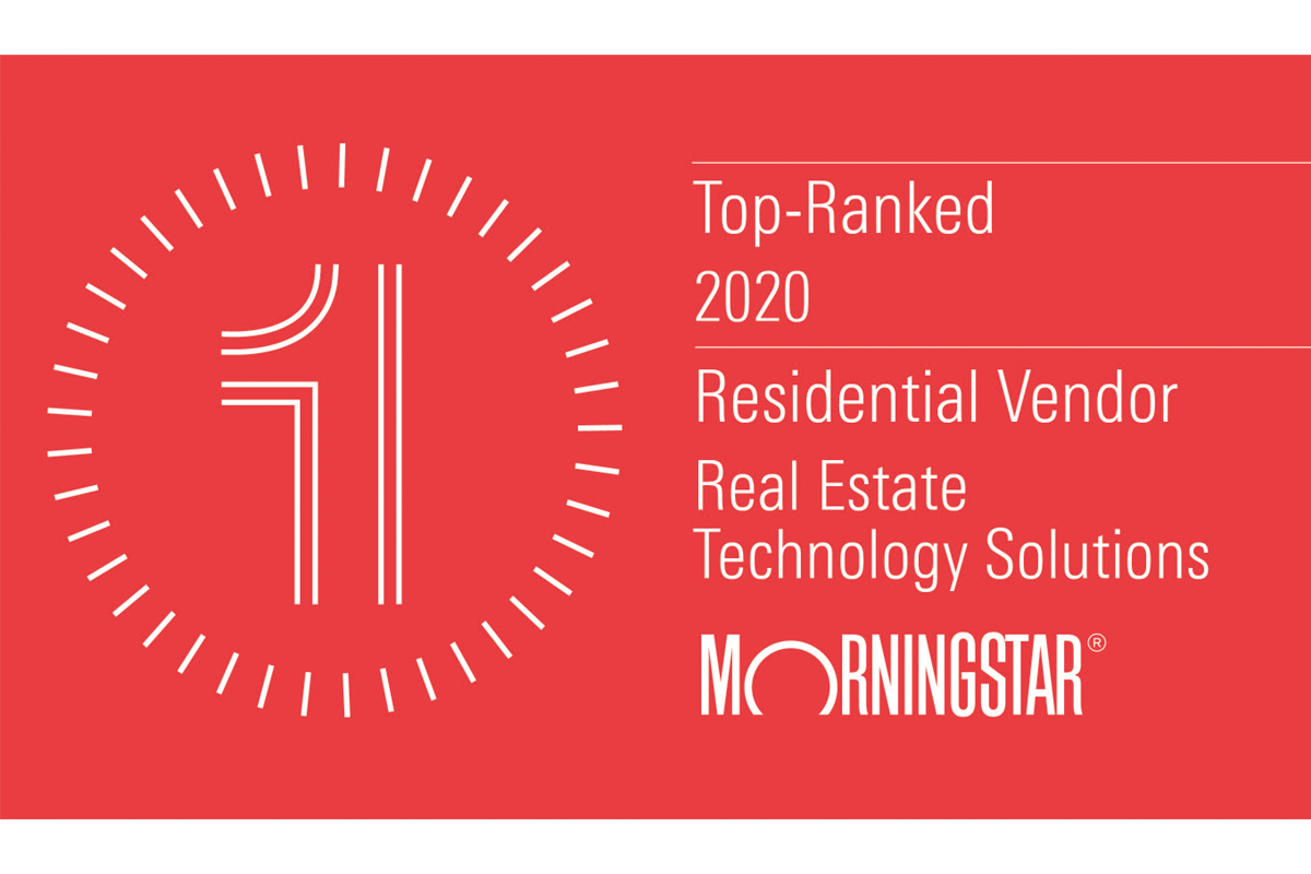 Morningstar Top Ranked Residential Vendor for Real Estate Technology Solutions