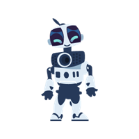 Cartoon robot named Buzz