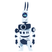 Cartoon robot named Fred