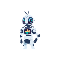 Cartoon robot named Obi2